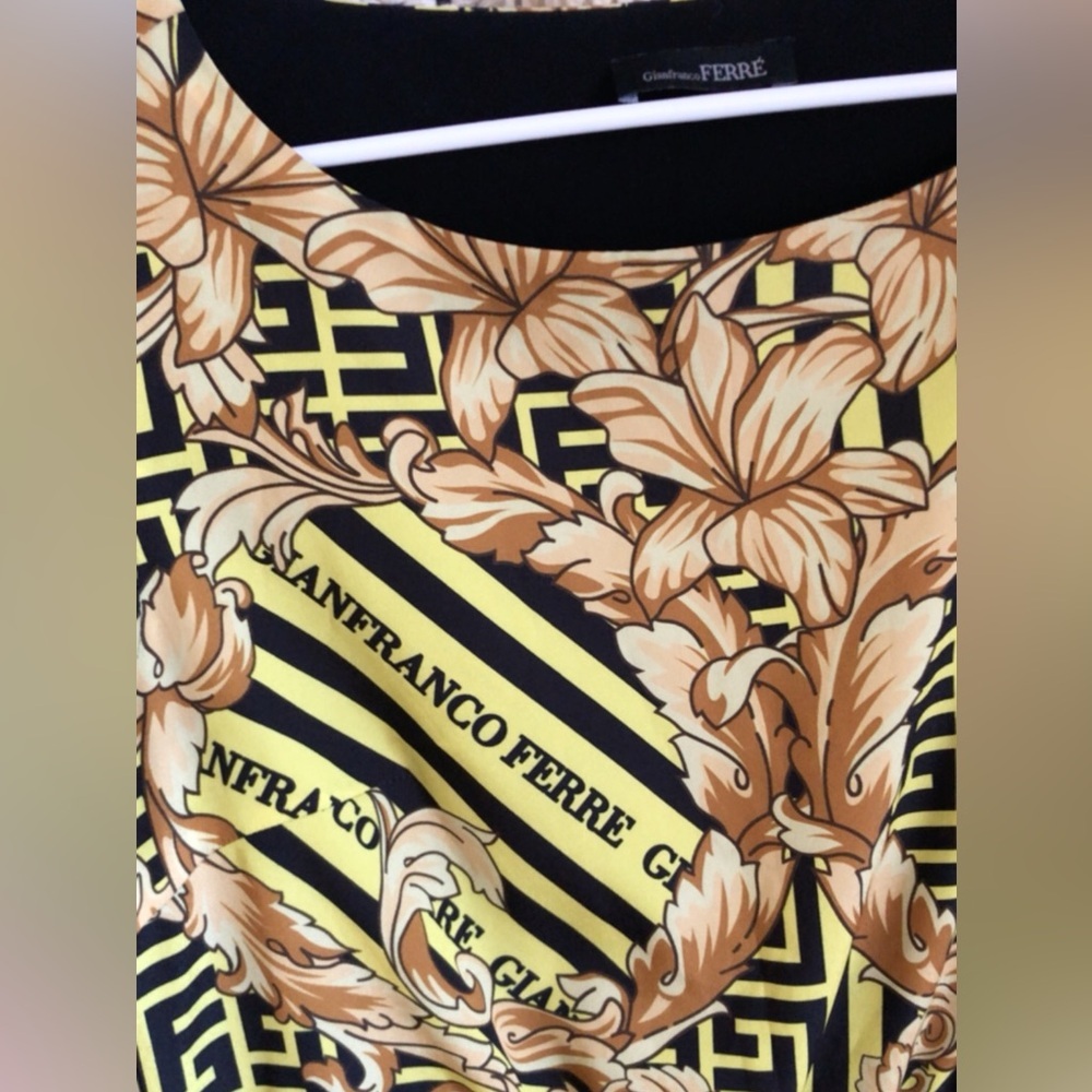 Gianfranco Ferre Oriental Baroque Patterned Monog… - image 2